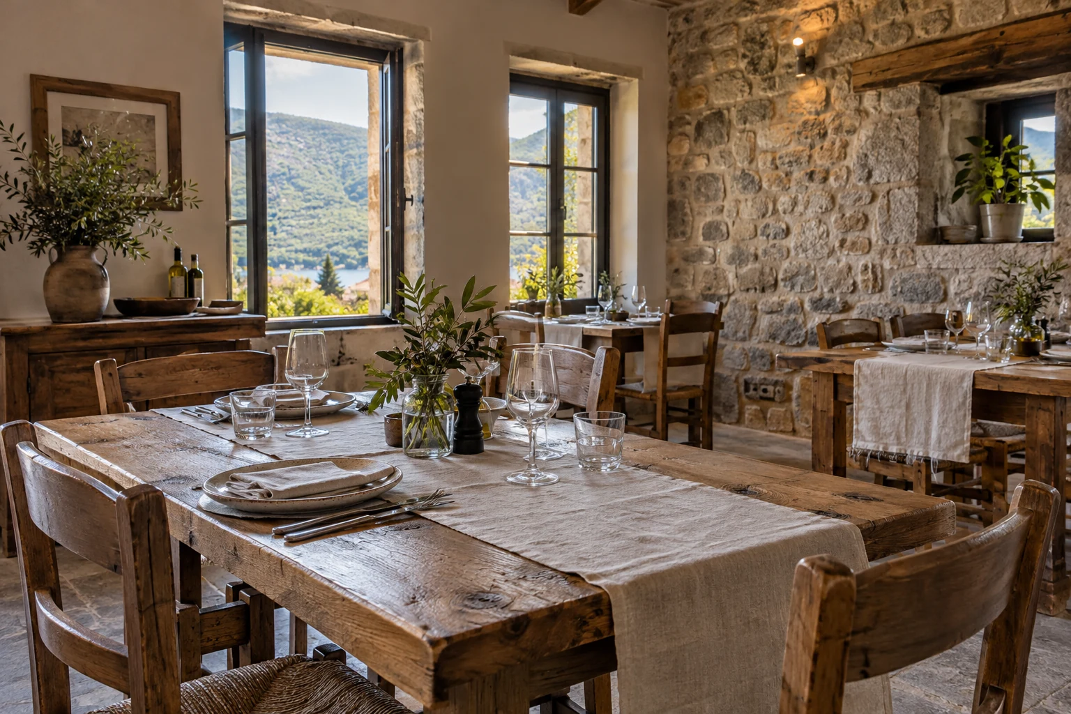 Ilustracija restorana Na visoravni